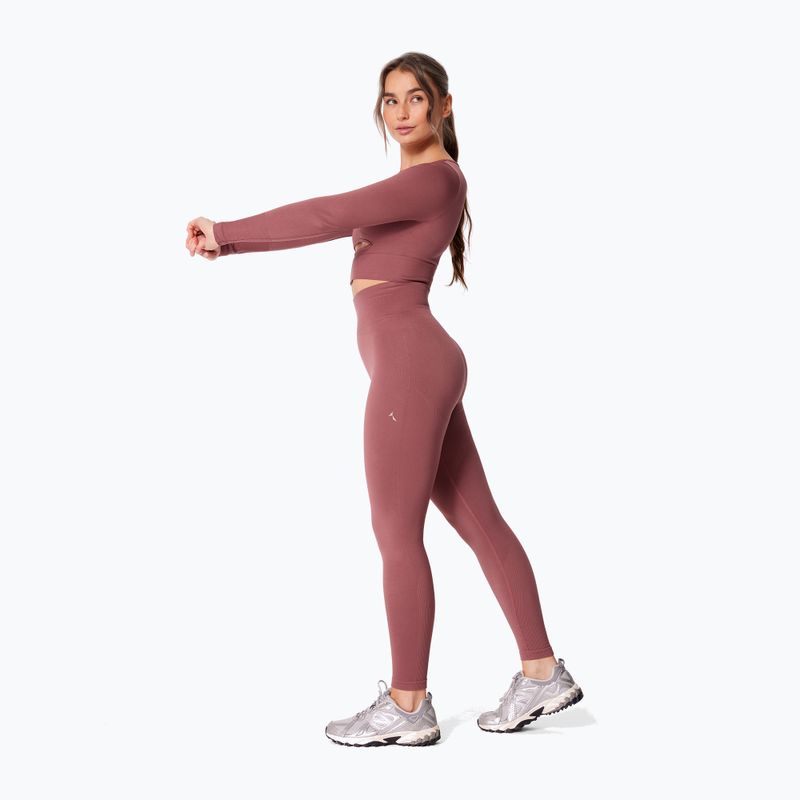 Women's training leggings Carpatree Dopamine Buzz Seamless rose/brown 2