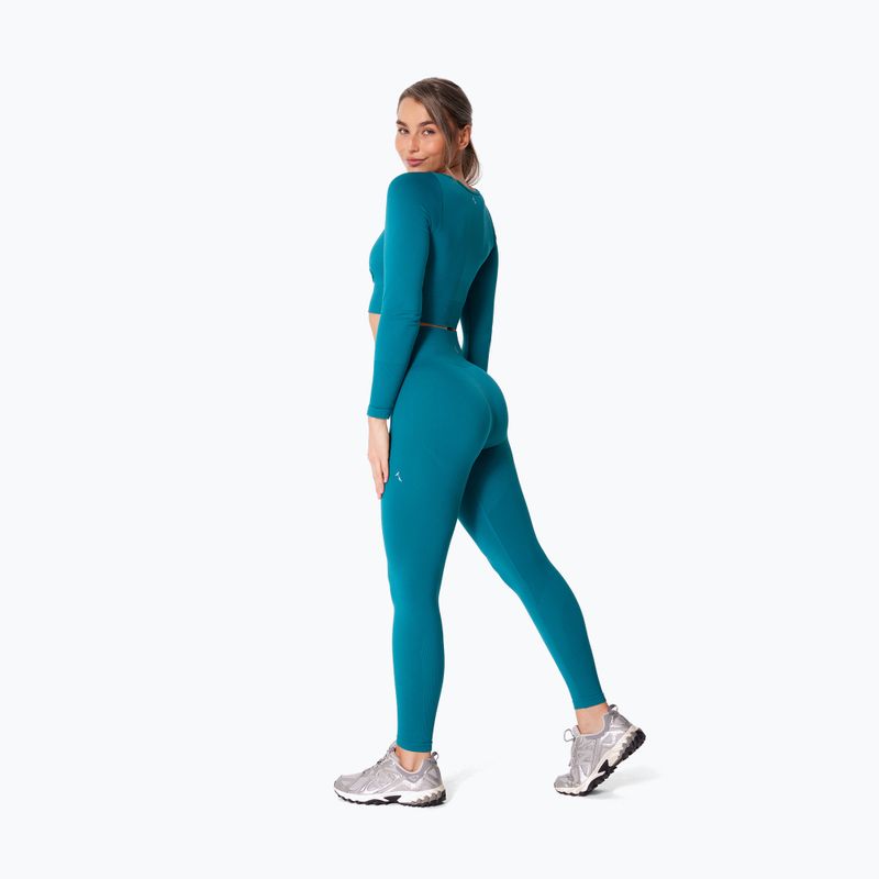 Women's training leggings Carpatree Dopamine Buzz Seamless petrol green 3
