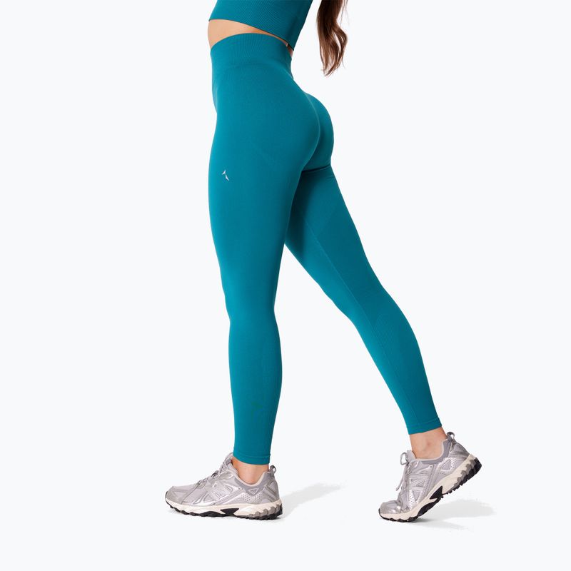 Women's training leggings Carpatree Dopamine Buzz Seamless petrol green 5
