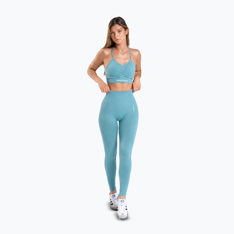Women's training leggings Carpatree Allure Seamless milky blue 2