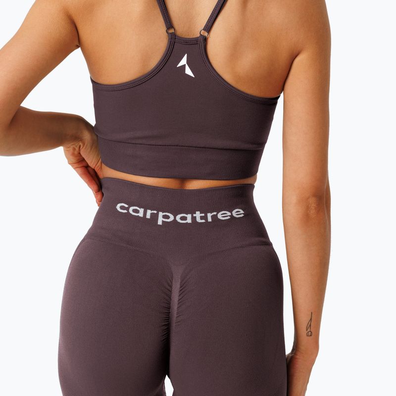 Women's training leggings Carpatree Allure Seamless berry brown 5