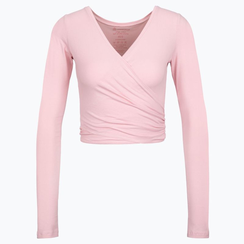 Women's yoga top Moonholi Total Eclipse Wrap Top Nude pink 205