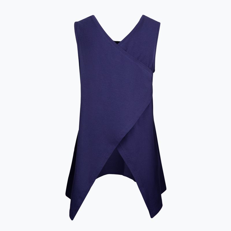 Women's yoga top Moonholi Galaxy Open Back Tank blue 216 2