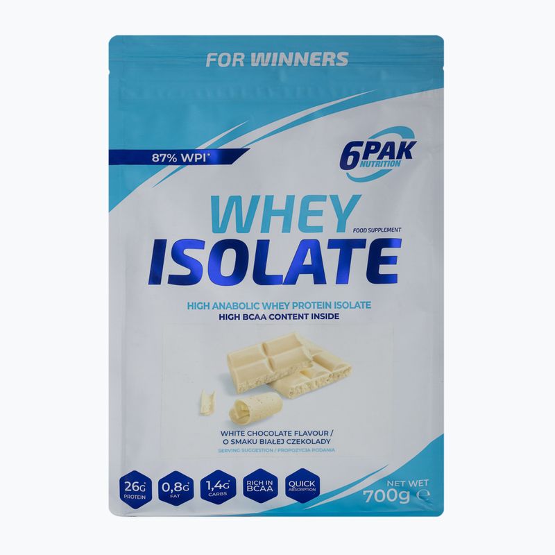 Whey 6PAK Isolate 700g white chocolate PAK/049#BICZE