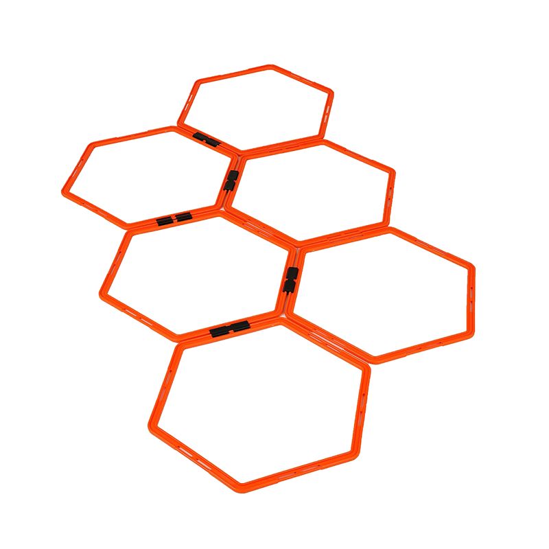 Yakimasport combined coordination wheels Hexa hoops 6 pcs orange 100268