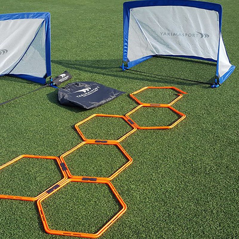 Yakimasport POP-UP football goals 2 pcs. 120 x 80 cm blue 100272 5