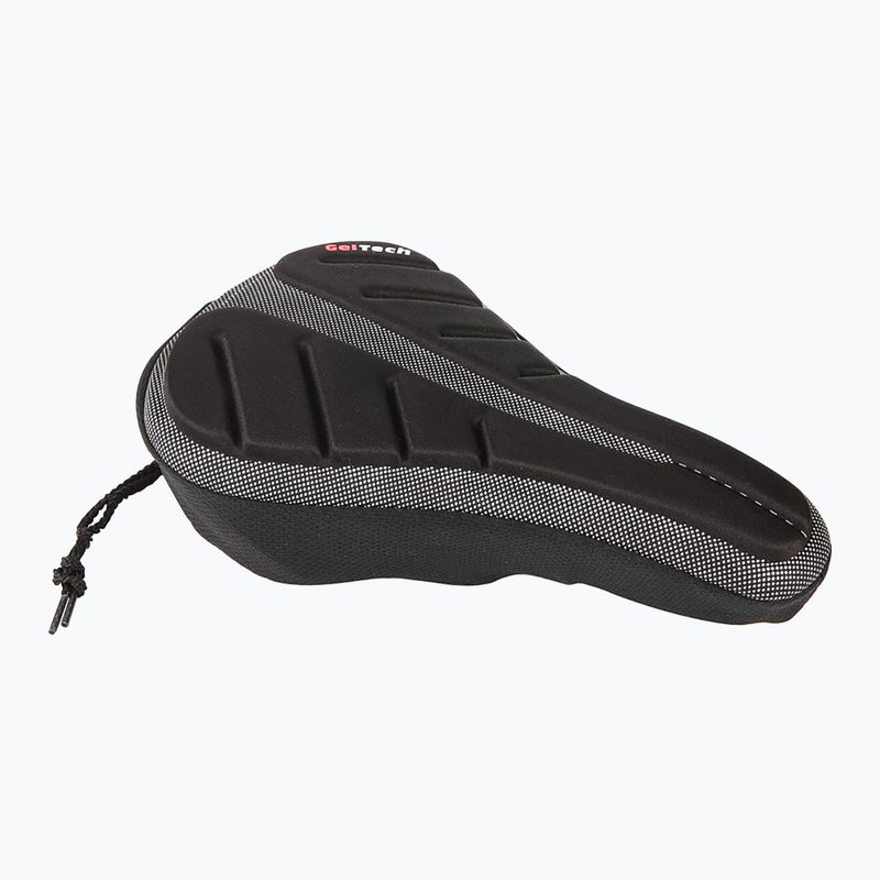 ACCENT Cover Plus bicycle saddle gel cover black/silver