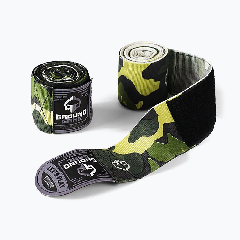 Ground Game 'Moro' green boxing bandages HANDWRMORO