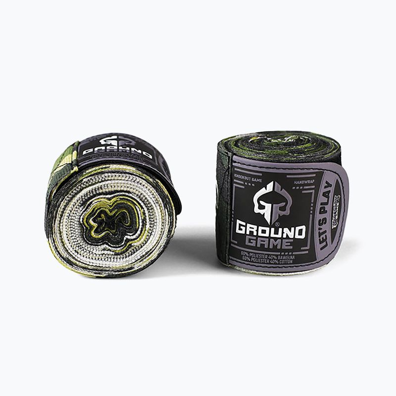 Ground Game 'Moro' green boxing bandages HANDWRMORO 3