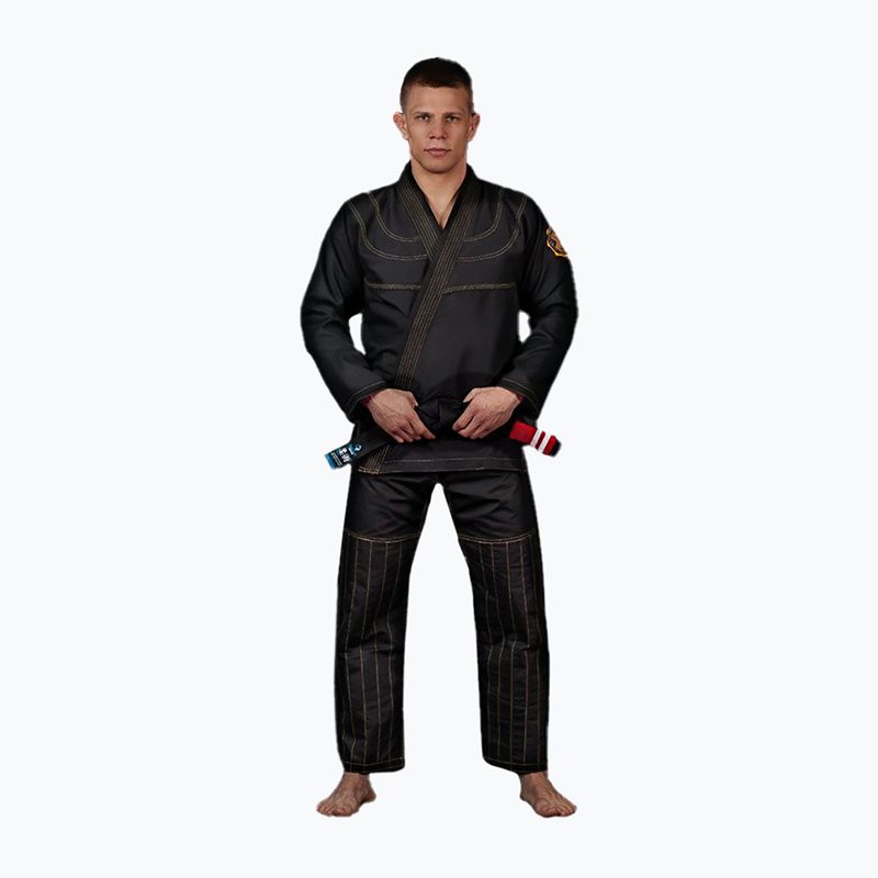 GI for men's Brazilian jiu-jitsu Ground Game Champion 2.0 black GICHNEWBLA