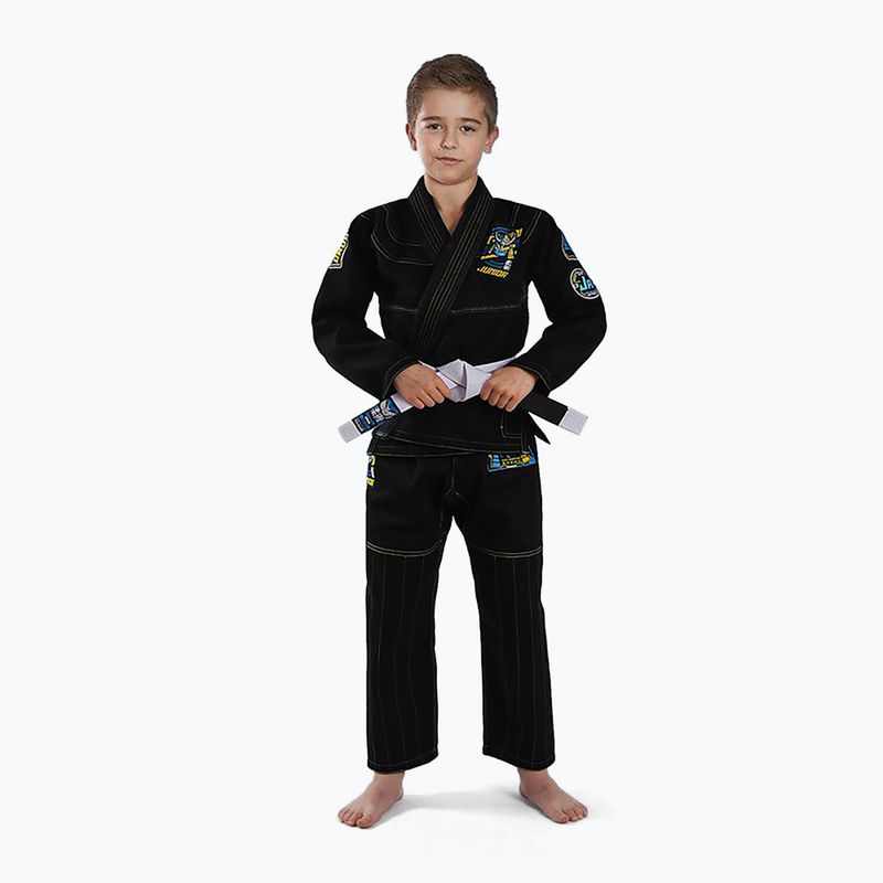 GI for children's Brazilian jiu-jitsu Ground Game Junior 3.0 black GIJUN3BLA00 3