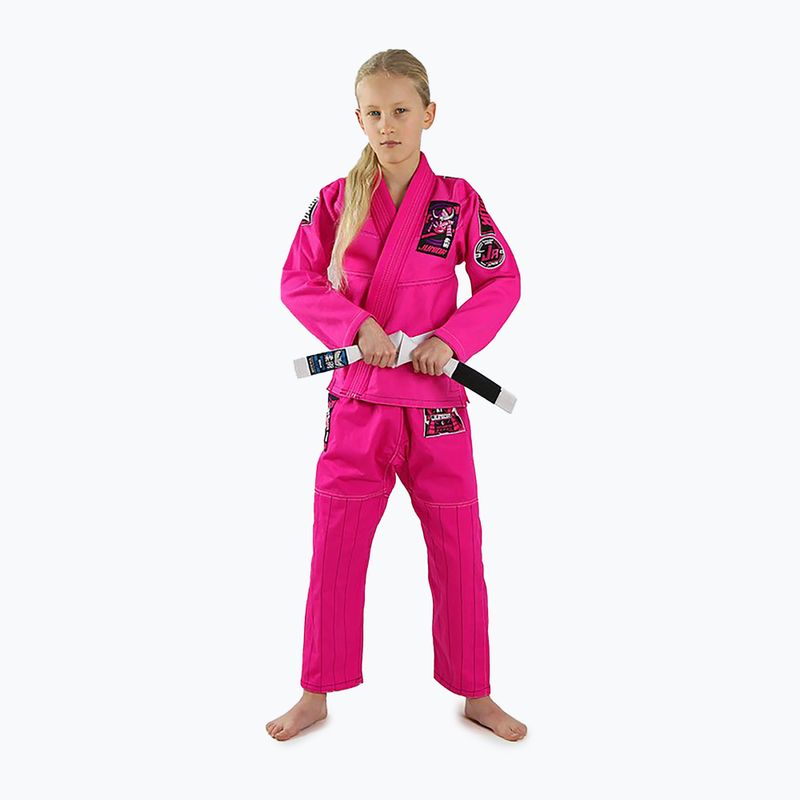 GI for children's Brazilian jiu-jitsu Ground Game Junior 3.0 pink GIJUN3PIN02