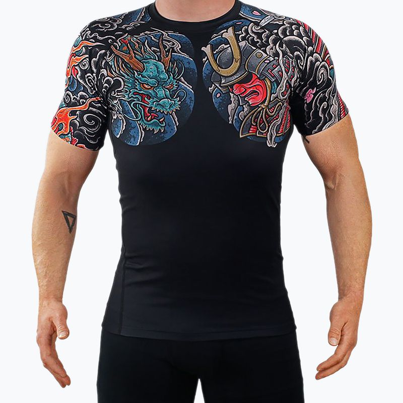 Ground Game Bushido 3.0 men's rashguard black RASHBUSH3SSBLA