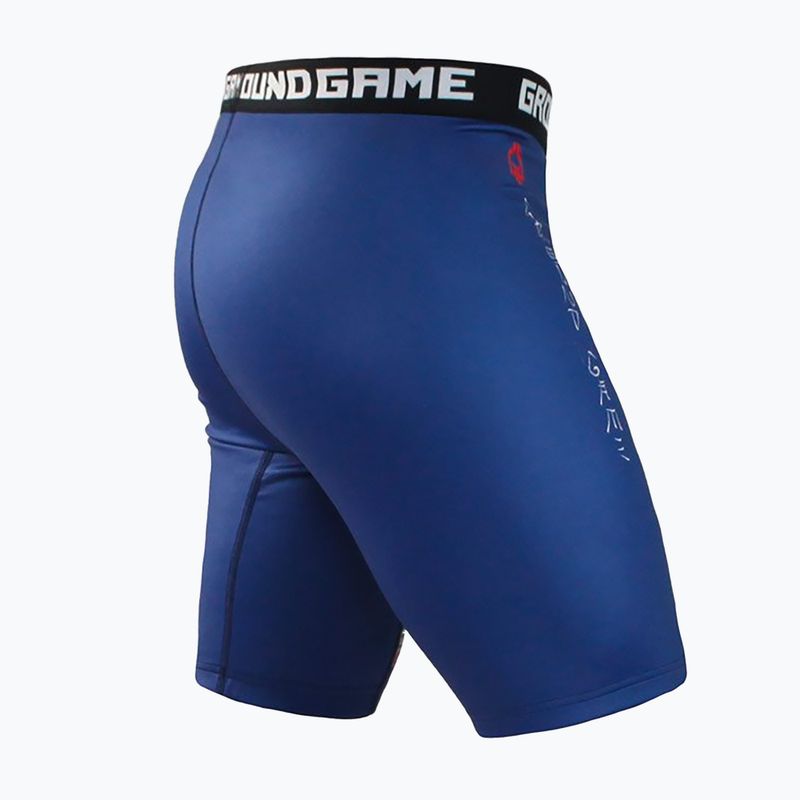 Ground Game Vale Tudo Tatakai men's training shorts blue 6