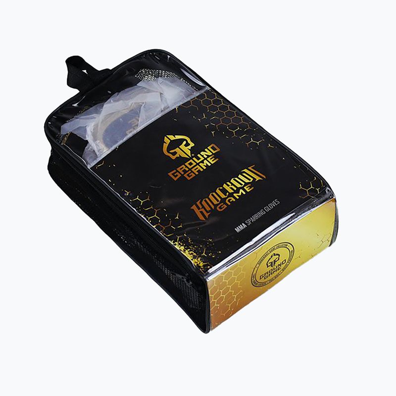 Ground Game MMA Cage Gold Sparring Gloves MMASPARGLOCGOL 8