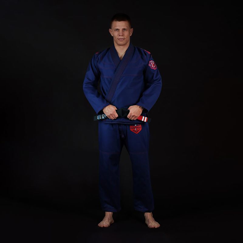 GI for men's Brazilian jiu-jitsu Ground Game Champion 2.0 navy blue GICHNEWNAV 2