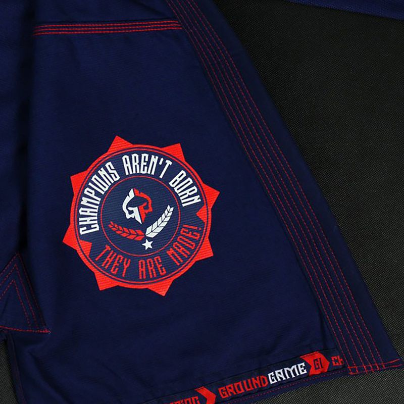 GI for men's Brazilian jiu-jitsu Ground Game Champion 2.0 navy blue GICHNEWNAV 9