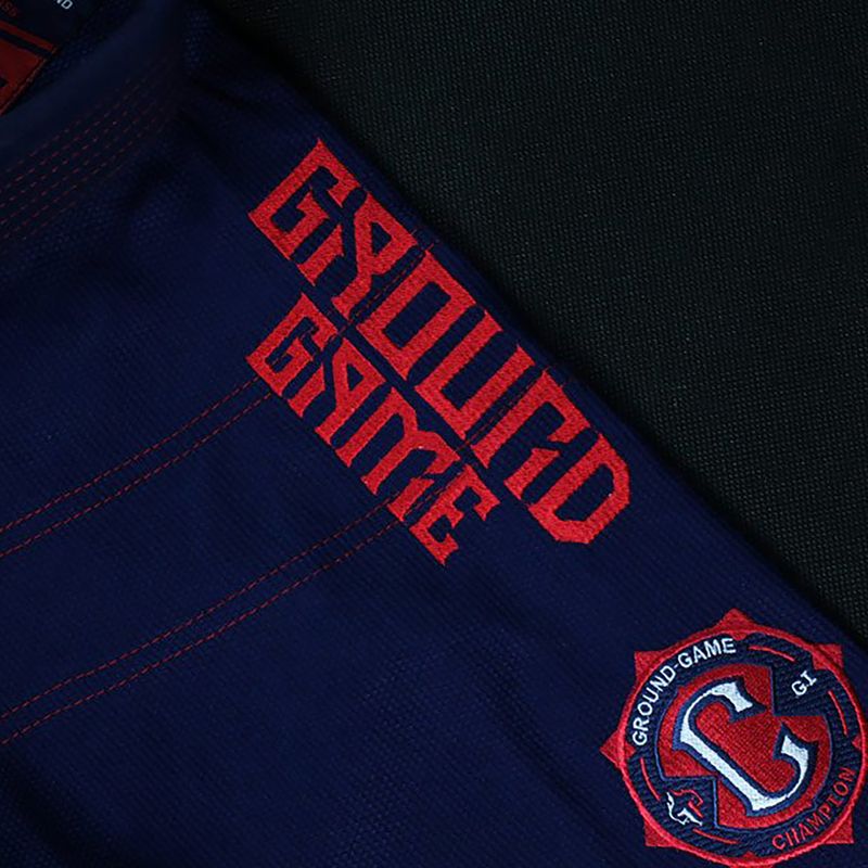 GI for men's Brazilian jiu-jitsu Ground Game Champion 2.0 navy blue GICHNEWNAV 11