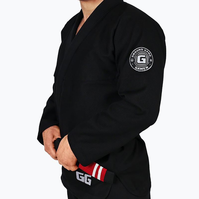 GI for men's Brazilian jiu-jitsu Ground Game Gamer black GIGAMERBLA 2