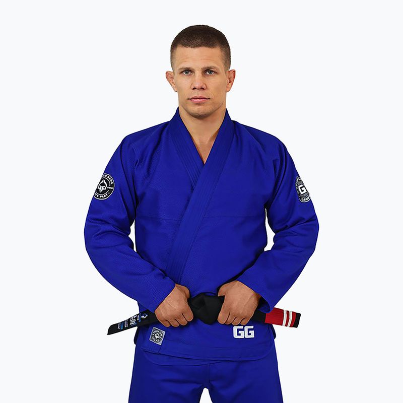 GI for Brazilian jiu-jitsu men's Ground Game Gamer blue GIGAMERBLU