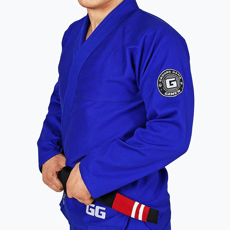 GI for Brazilian jiu-jitsu men's Ground Game Gamer blue GIGAMERBLU 2