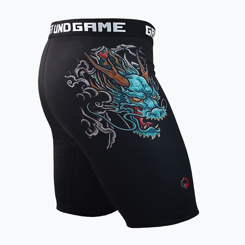 Ground Game Vale Tudo Bushido 3.0 men's training shorts black/multicolour 3