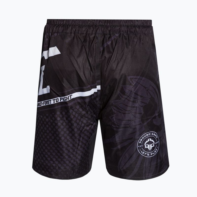 Men's Ground Game MMA Poland training shorts black MMASHOPOLS 2