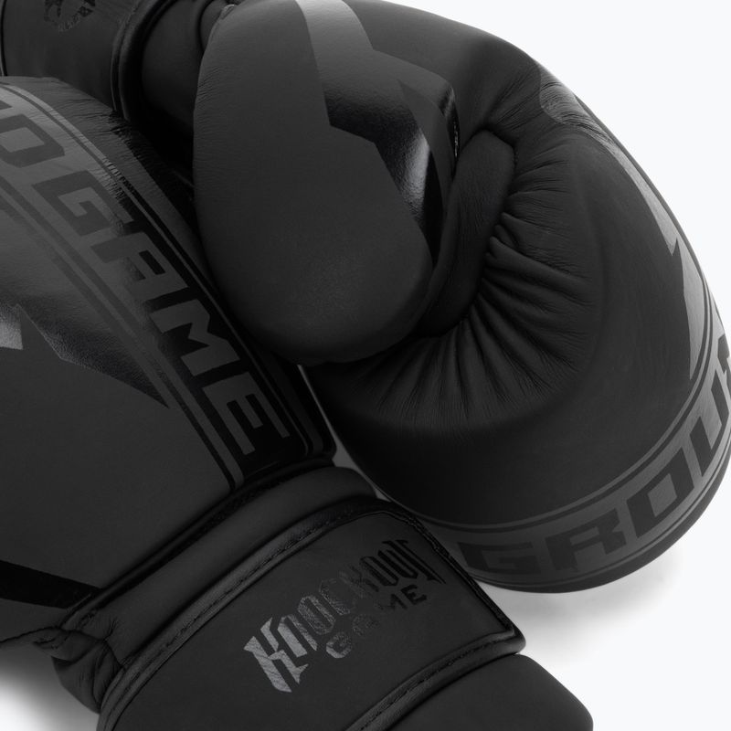 Ground Game Stripe boxing gloves black 21BOXGLOSTRBL10 5