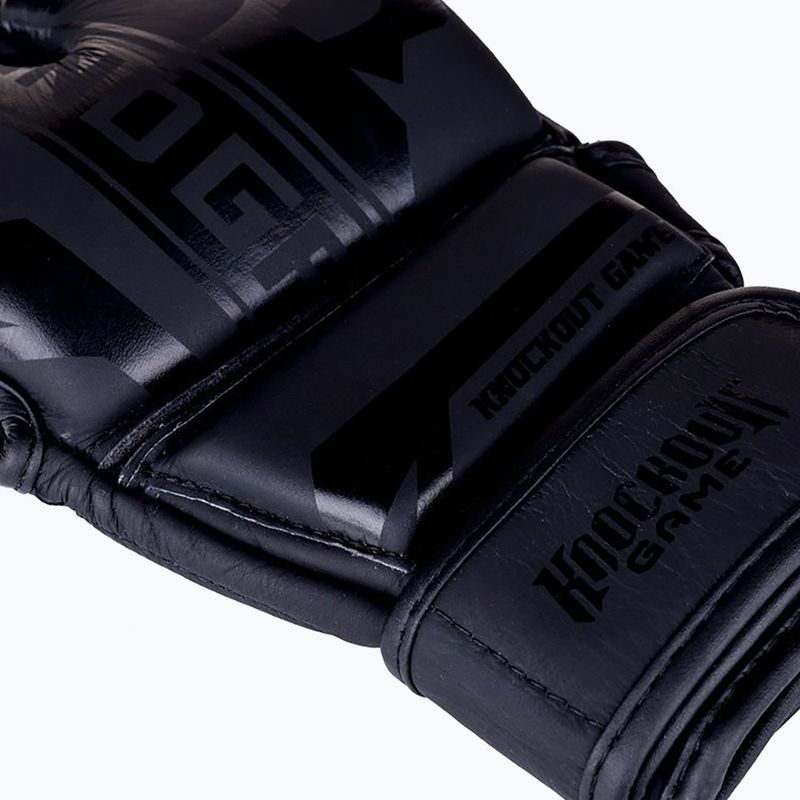 Ground Game MMA Gloves MMA Stripe Black Black 6
