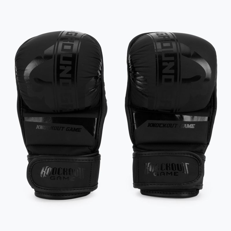 Ground Game MMA Sparring Gloves MMA Stripe Black 21MMASPARGLOSTRBL