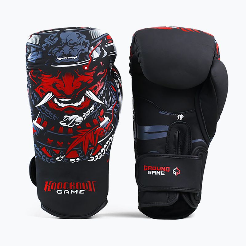 Ground Game "Samurai" boxing gloves black 21BOXGLOSAM10