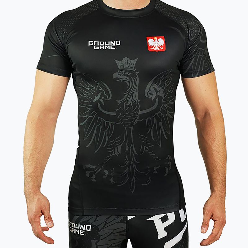 Men's Rashguard Ground Game Poland black/white/red