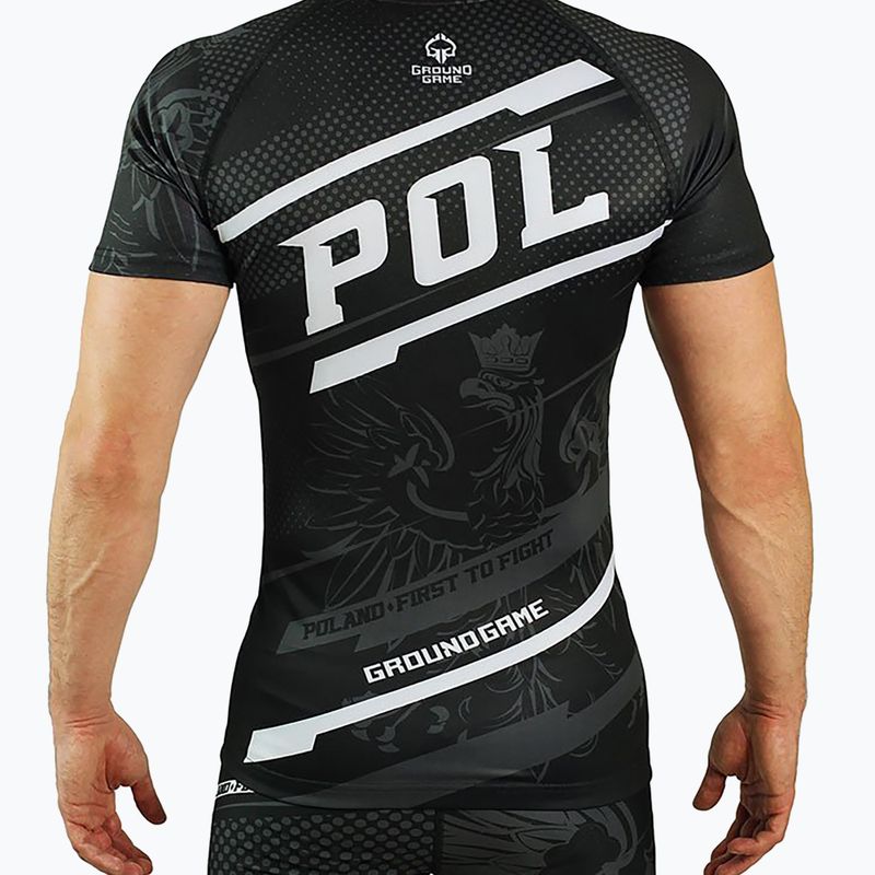 Men's Rashguard Ground Game Poland black/white/red 2