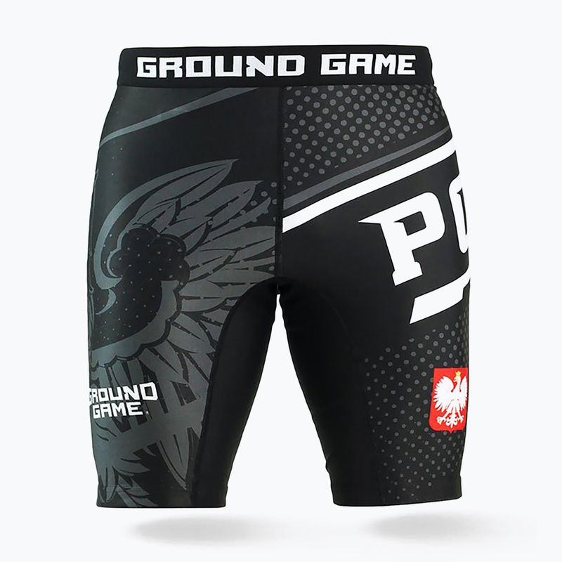 Ground Game Vale Tudo Poland men's training shorts black/white/red