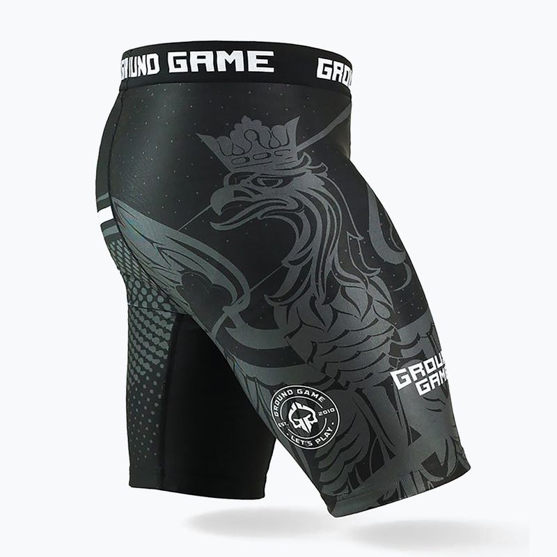 Ground Game Vale Tudo Poland men's training shorts black/white/red 4