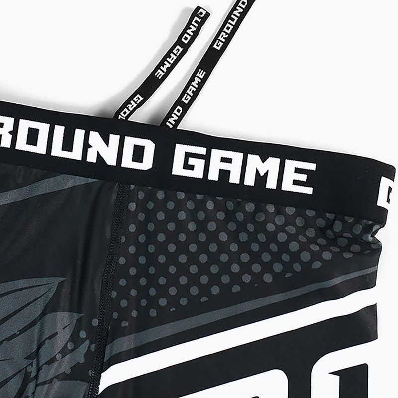 Ground Game Vale Tudo Poland men's training shorts black/white/red 5