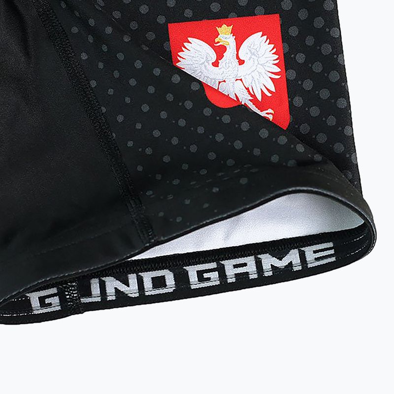 Ground Game Vale Tudo Poland men's training shorts black/white/red 6