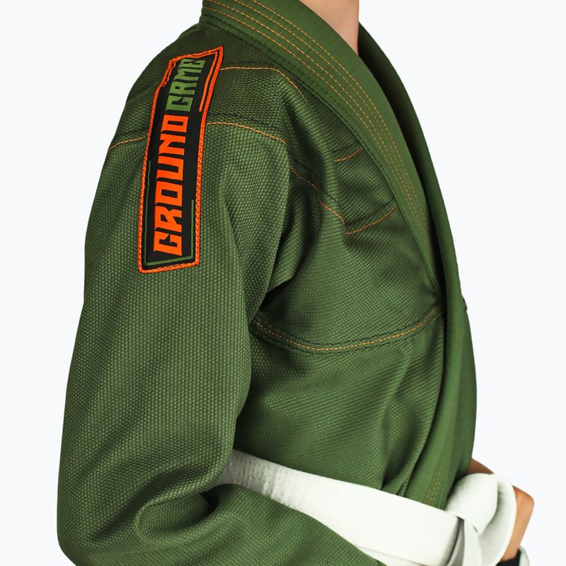 GI for children's Brazilian jiu-jitsu Ground Game Junior 3.0 green GIJUN3PIN02 3