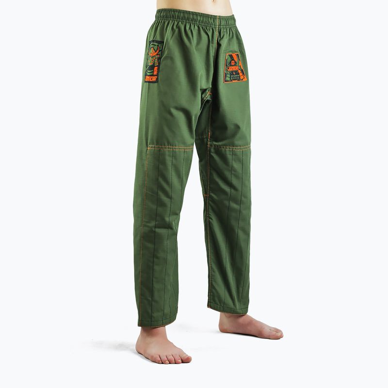 GI for children's Brazilian jiu-jitsu Ground Game Junior 3.0 green GIJUN3PIN02 5