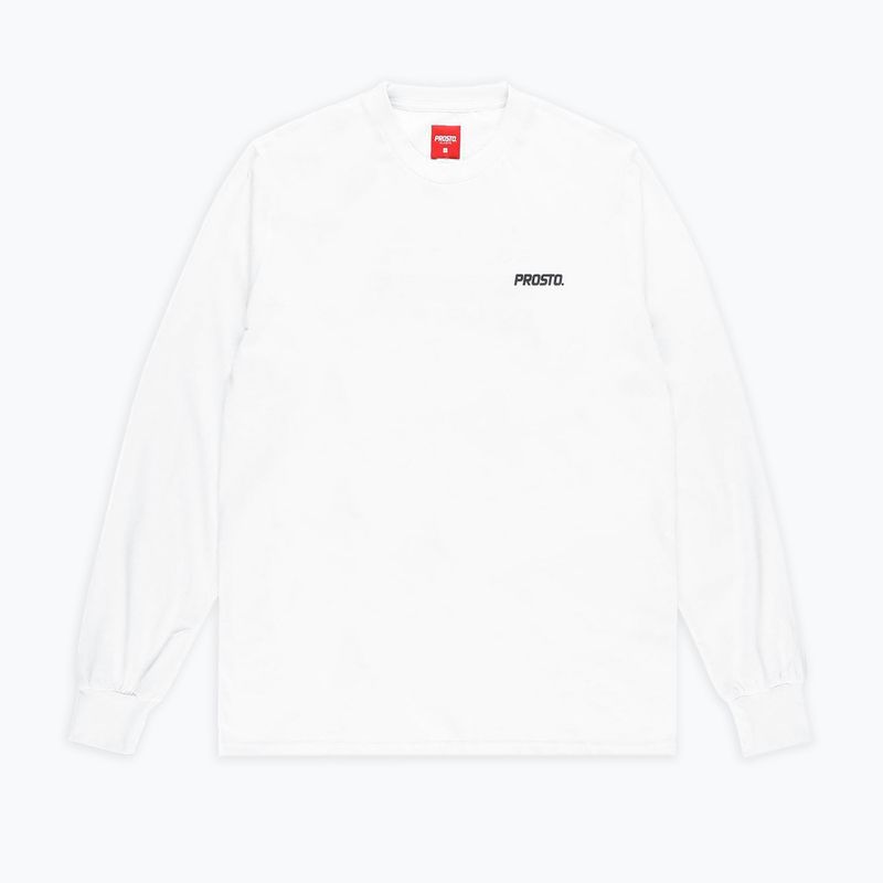 PROSTO Typeskur LS men's longsleeve t-shirt white KL222MTEE2071