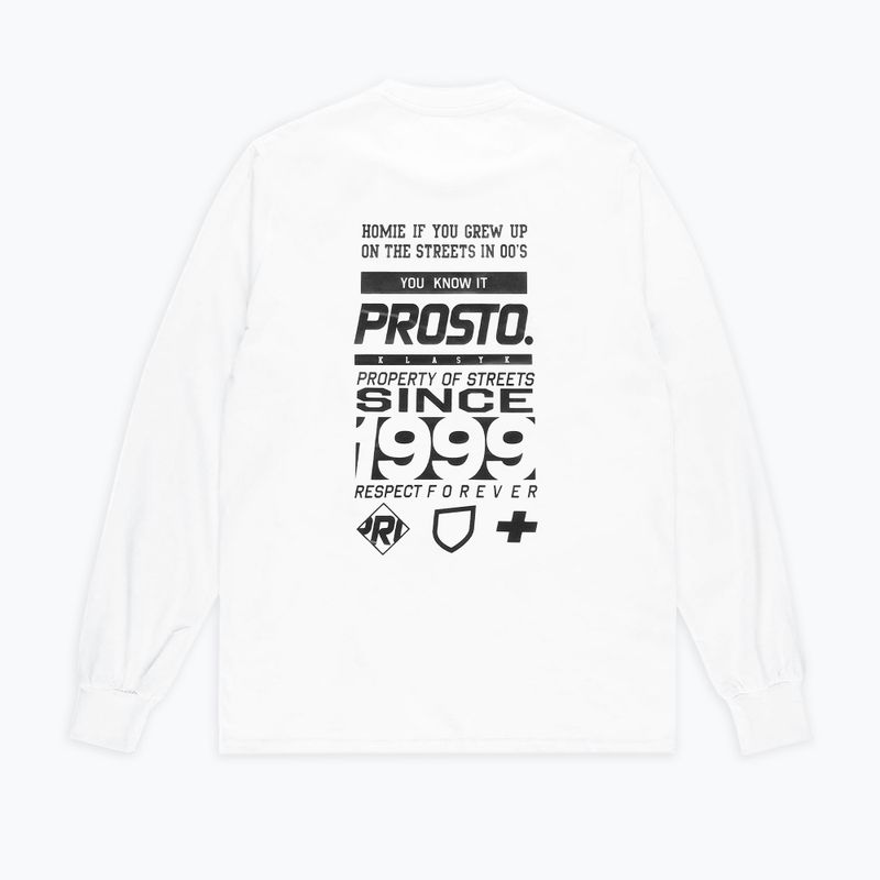 PROSTO Typeskur LS men's longsleeve t-shirt white KL222MTEE2071 2