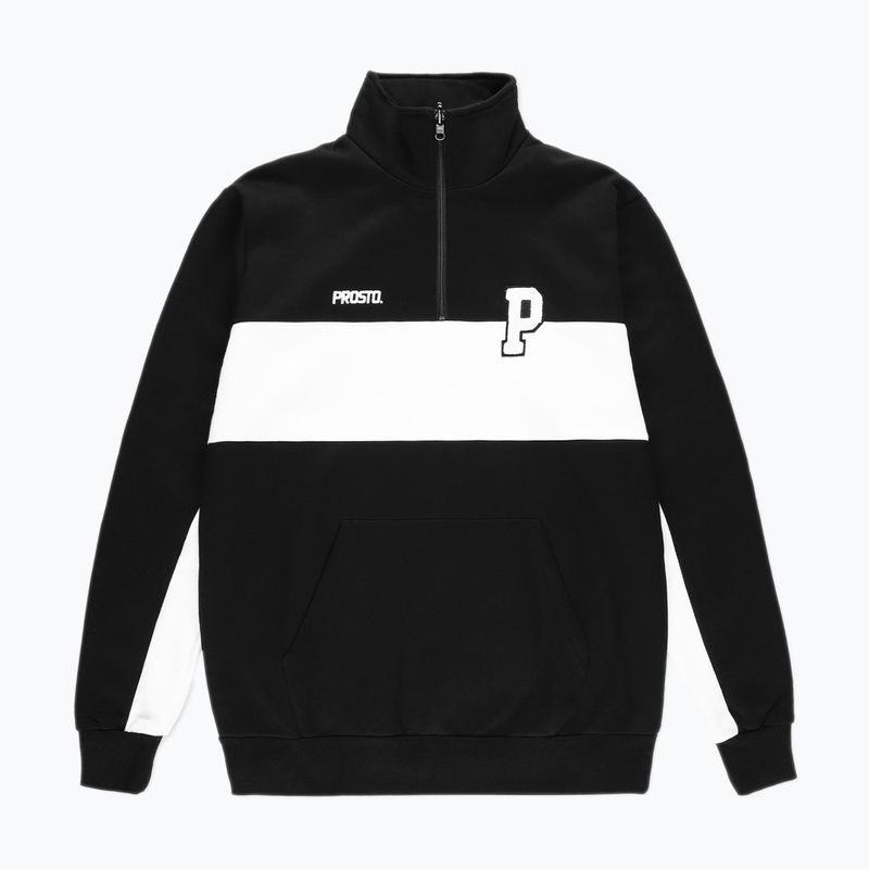 Men's PROSTO Half Zip Sweatshirt black KL222MSWE1132