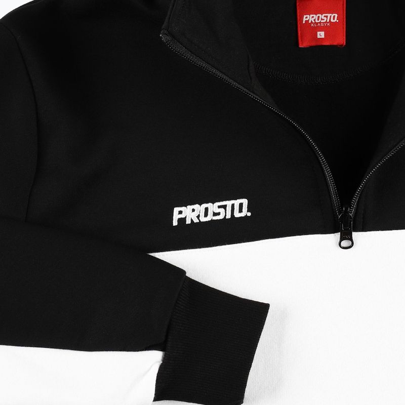 Men's PROSTO Half Zip Sweatshirt black KL222MSWE1132 4
