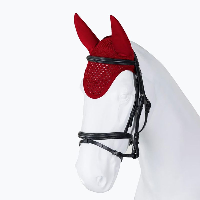 Horse earmuffs TORPOL TOP LUX red 3951-M-ST-09