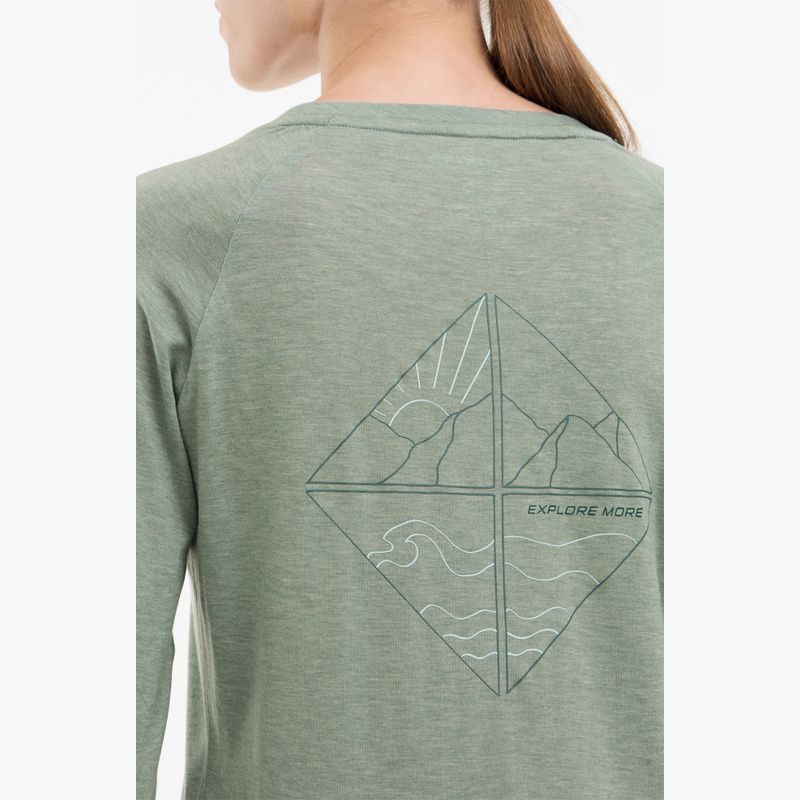 Women's thermal active sweatshirt Viking Andali green 5