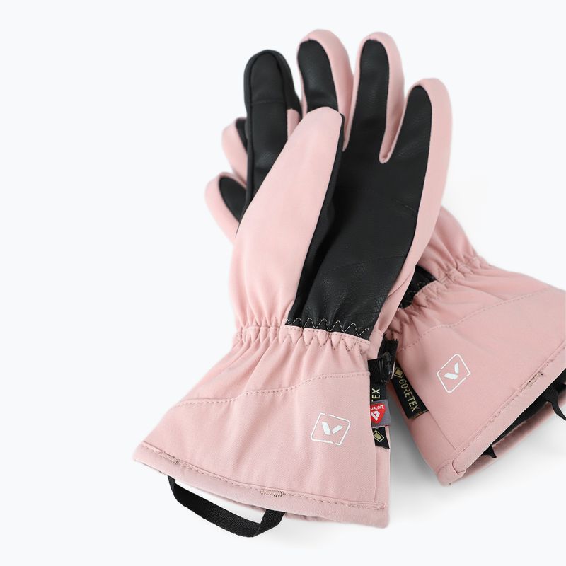 Women's ski gloves Viking Sherpa 2.0 Gore-Tex Ski pink/white 3