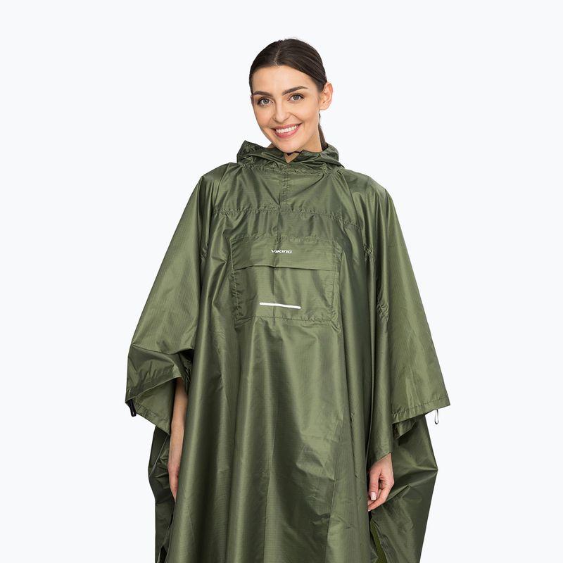 Rain cape Viking Vesper Backpack olive 4