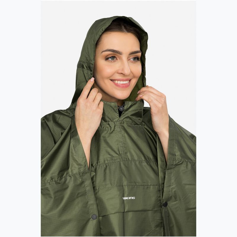 Rain cape Viking Vesper Backpack olive 5
