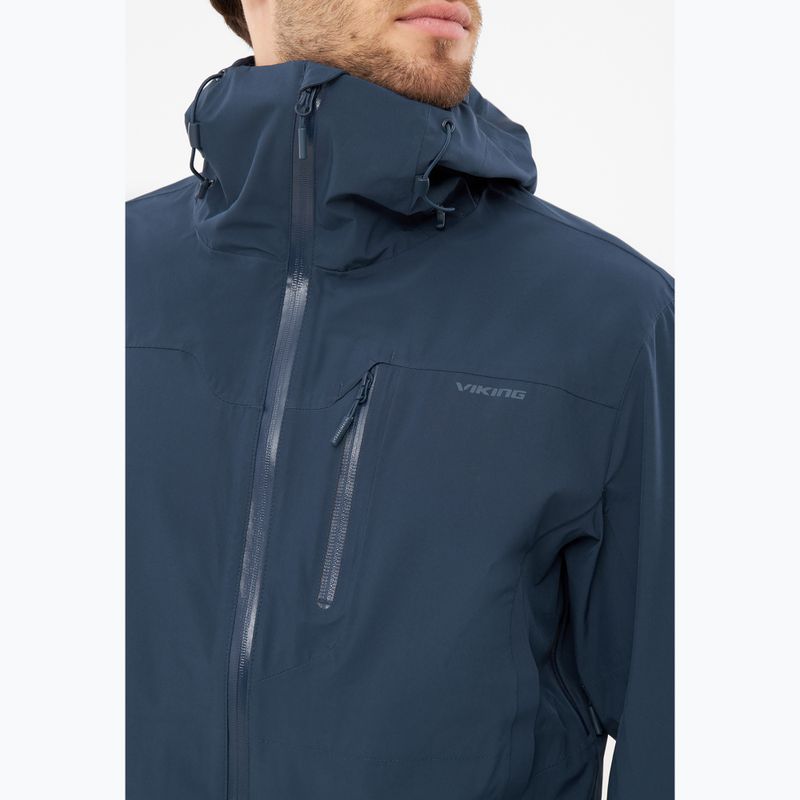 Men's rain jacket Viking Trek Pro 2.5 navy 4