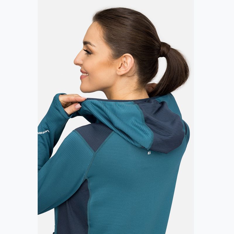 Women's trekking sweatshirt Viking Birger Hoodie blue/navy 5